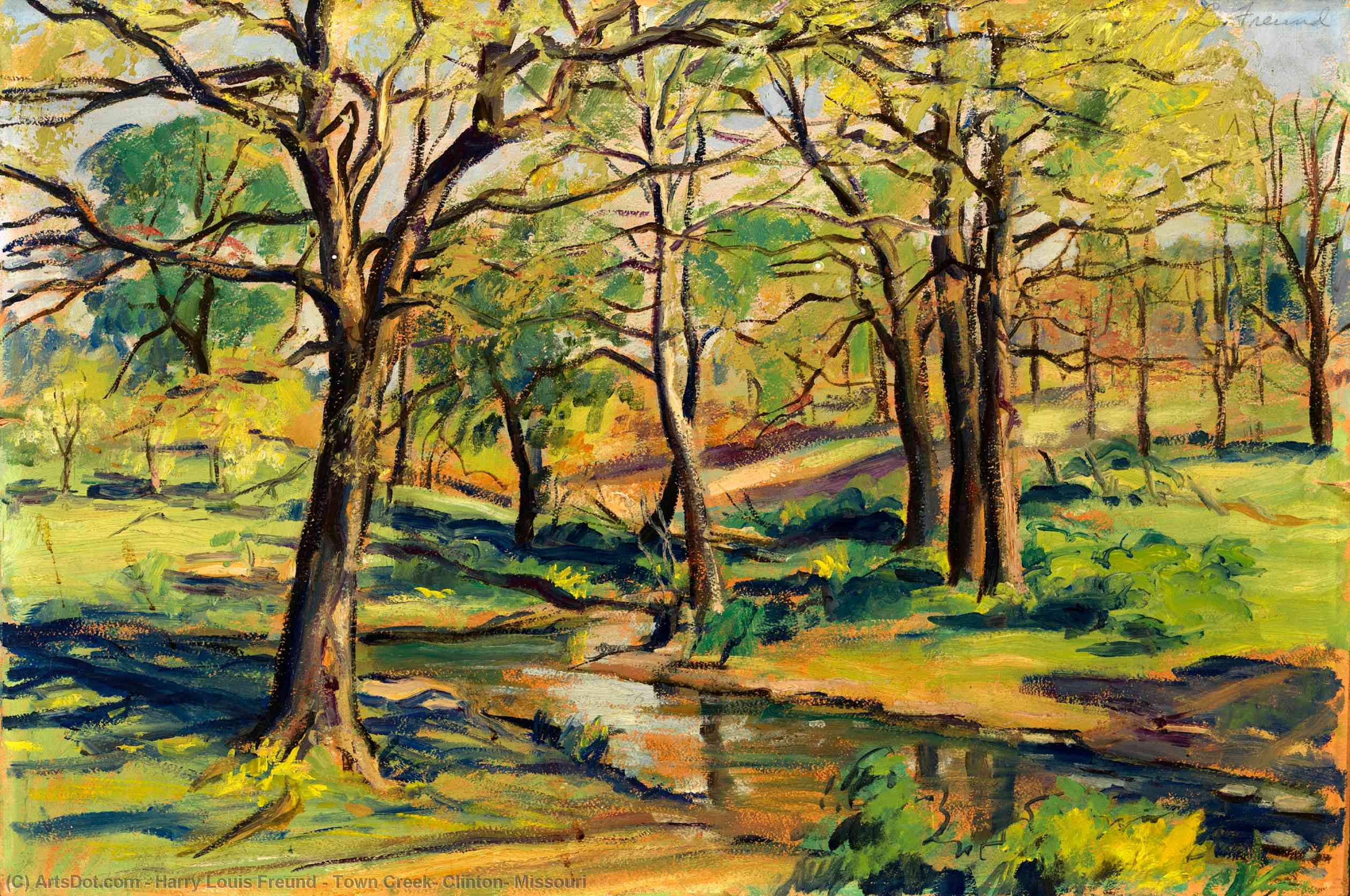 Town Creek, Clinton, Missouri — Harry Louis Freund