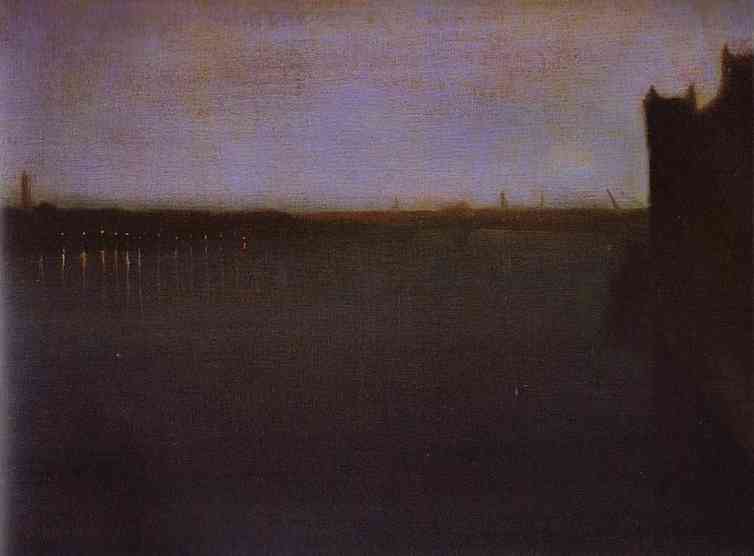 Nocturne, Grey And Gold - Westminster Bridge — James Abbott Mcneill Whistler