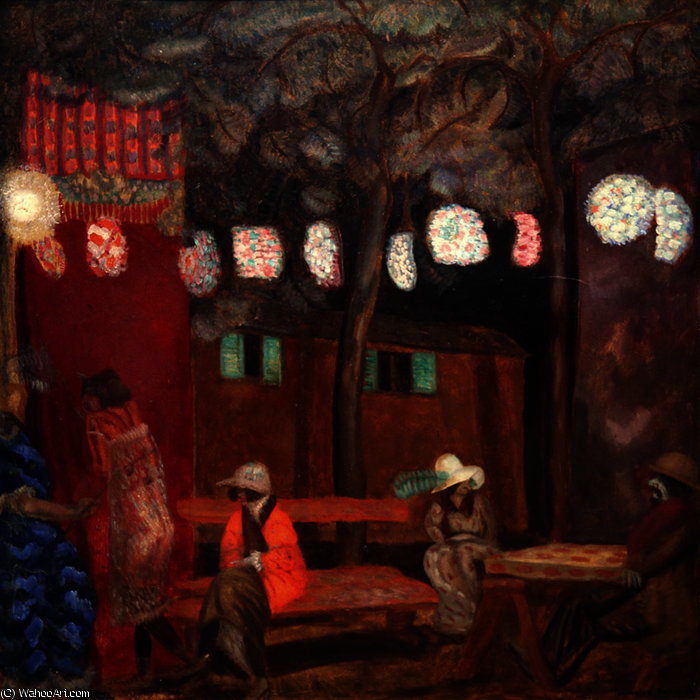Night Scene In Paris — Boris Dmitrievich Grigoriev