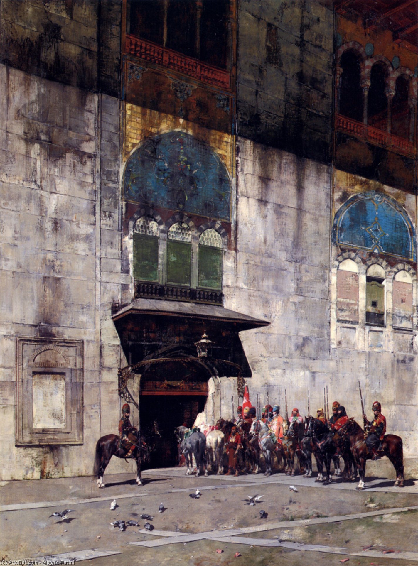 The Pasha's Escort — Alberto Pasini