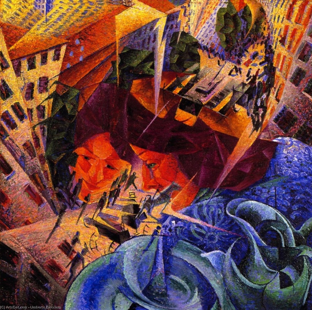 Simultáneas Visiones — Umberto Boccioni
