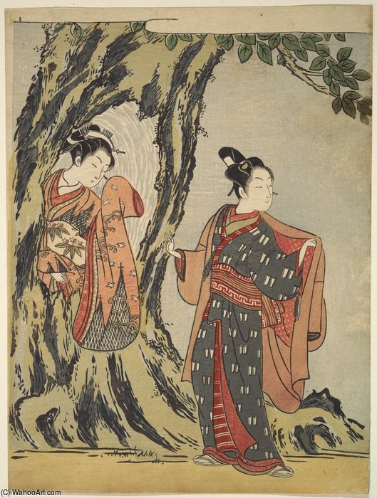Two Young People — Suzuki Harunobu