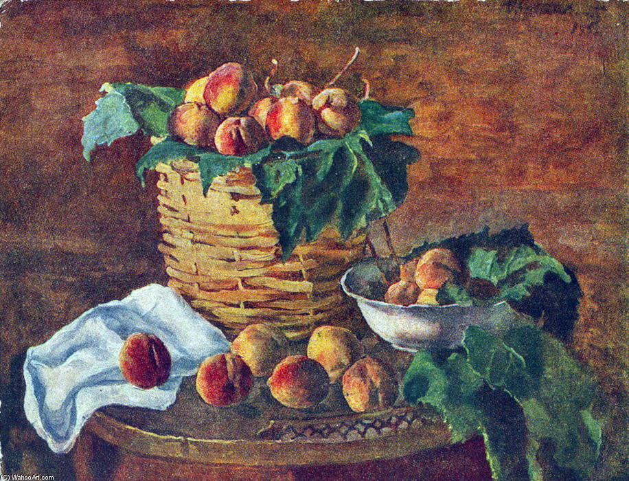 Naturaleza Muerta. Melocotones. — Pyotr Konchalovsky