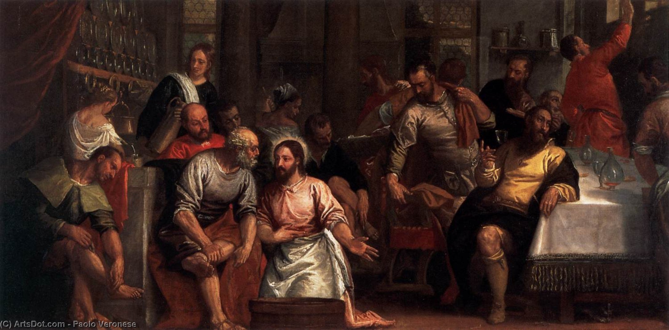 Christ Washing The Feet Of The Disciples — Paolo Veronese