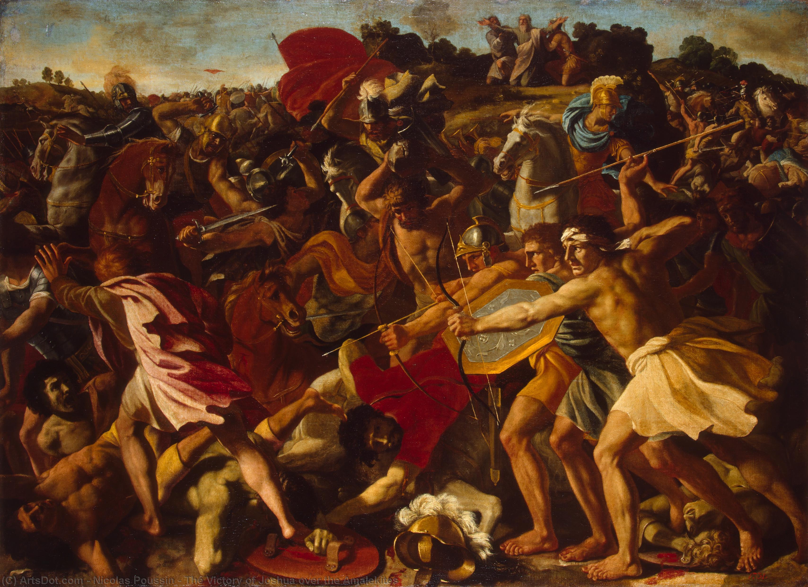 The Victory Of Joshua Over The Amalekites — Nicolas Poussin