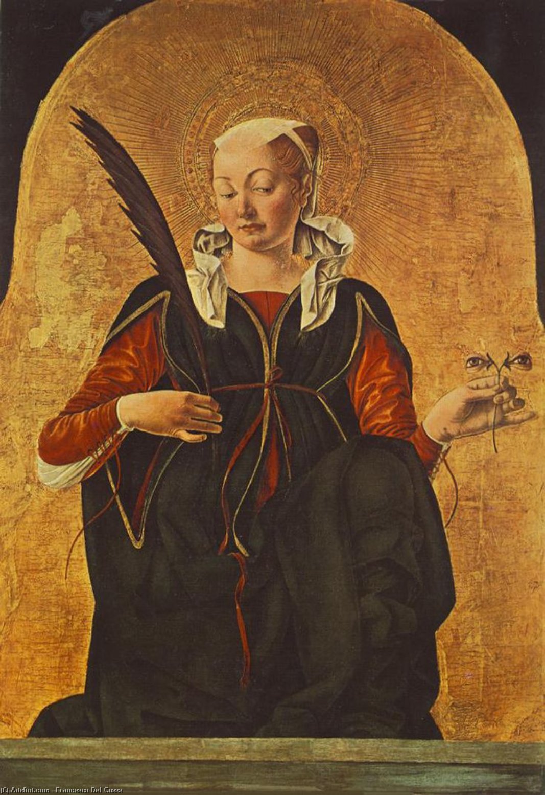 Políptico Griffoni: Santa Lucía — Francesco Del Cossa