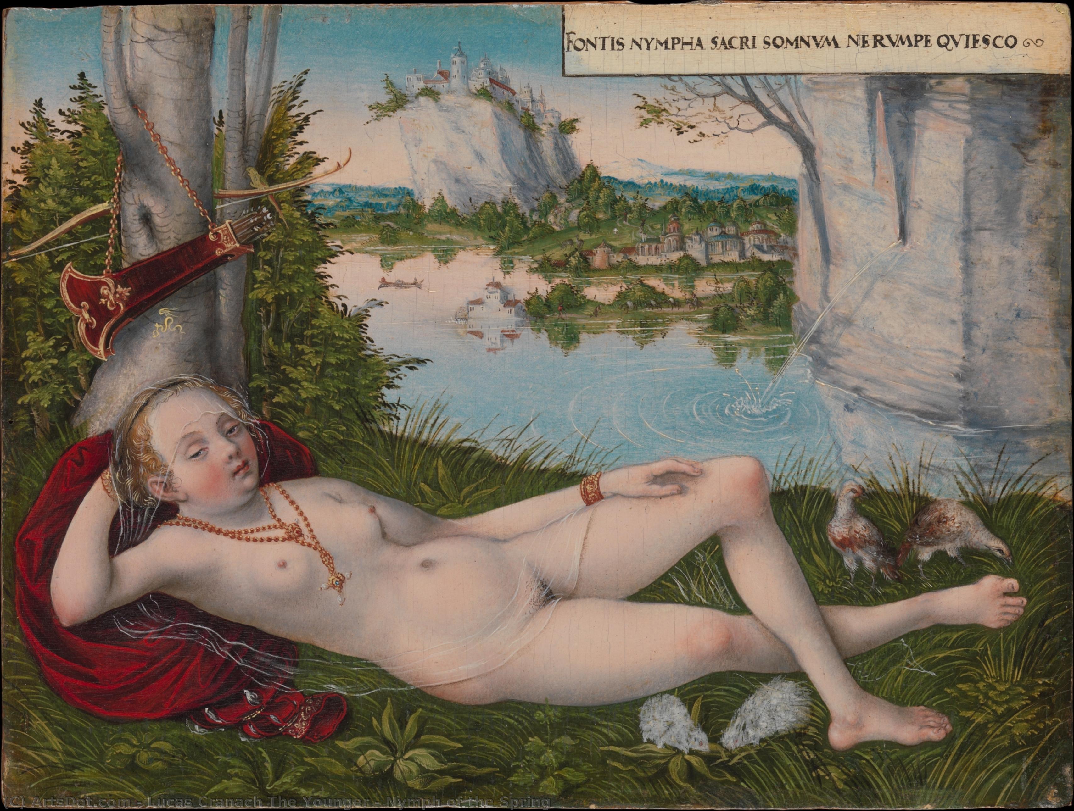 Nymph Of The Spring — Lucas Cranach The Younger