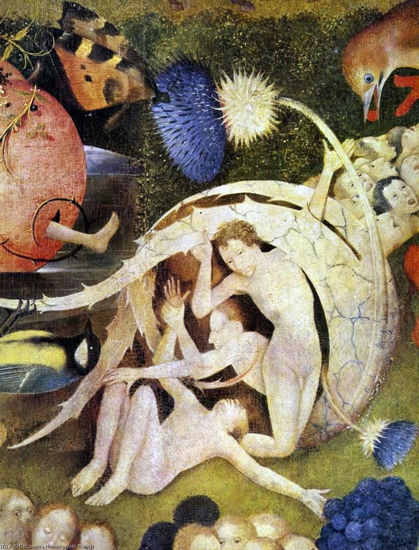Triptych Of Garden Of Earthly Delights (detail) (32) — Hieronymus Bosch