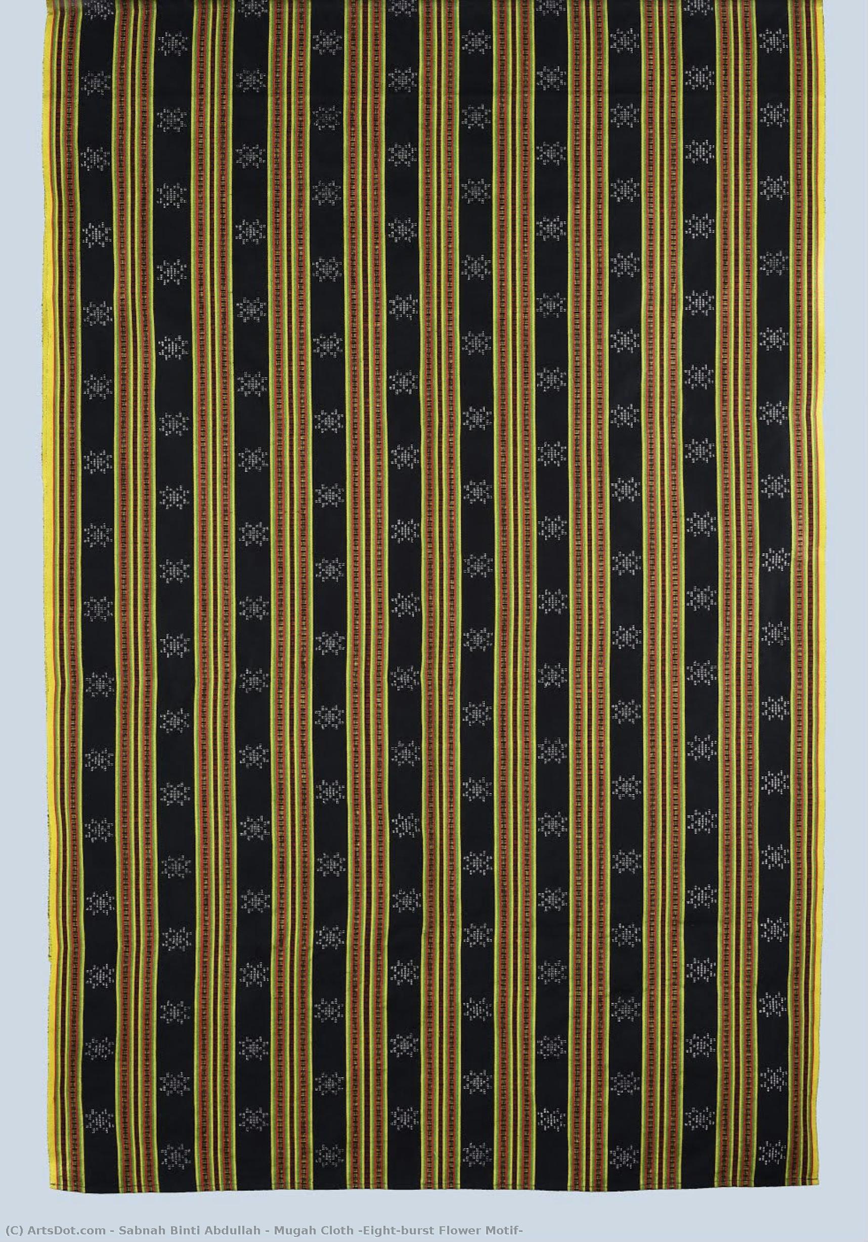 Mugah Cloth (eight-burst Flower Motif) — Sabnah Binti Abdullah