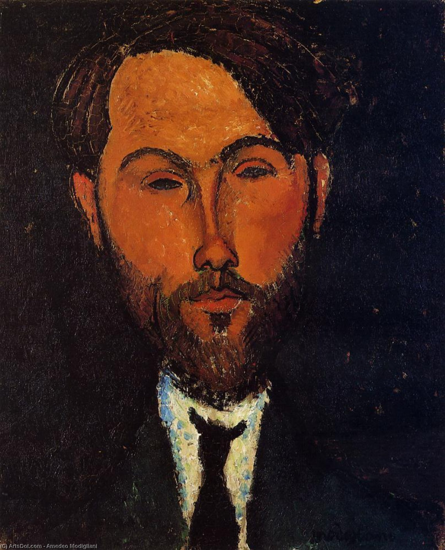 Portrait Of Leopold Zborowski 1 — Amedeo Clemente Modigliani