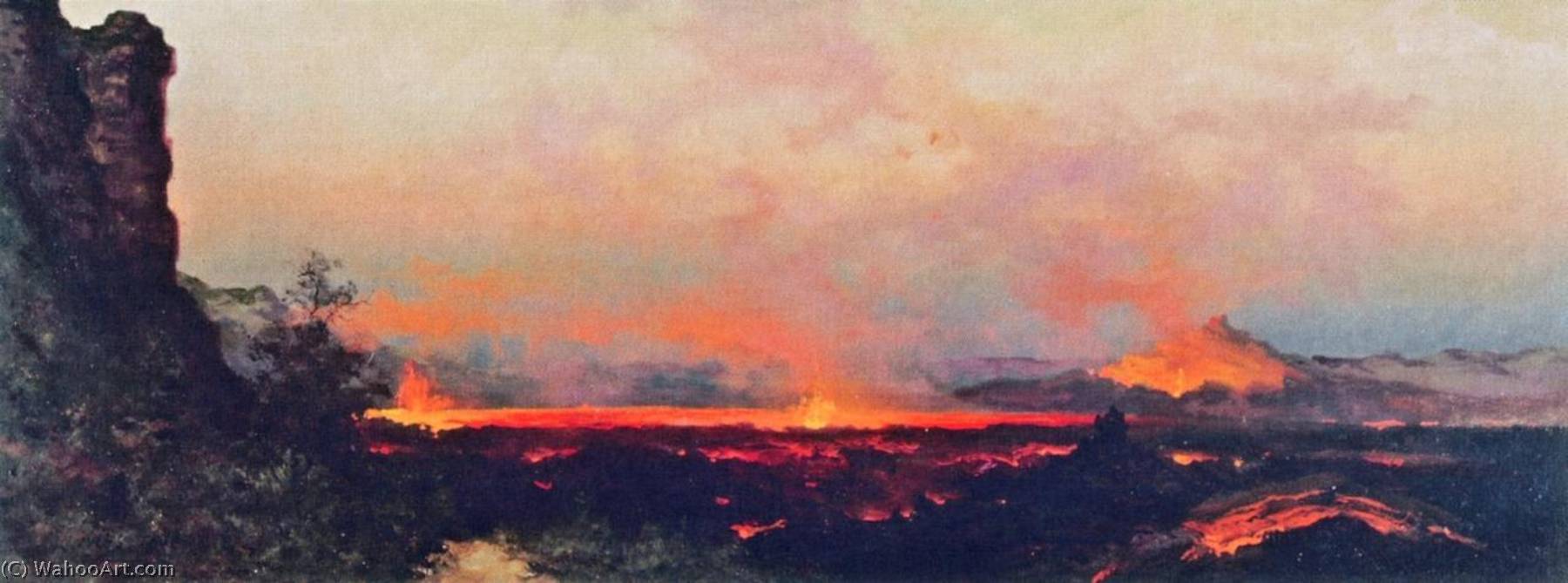 Kilauea At Dusk — Jules Tavernier