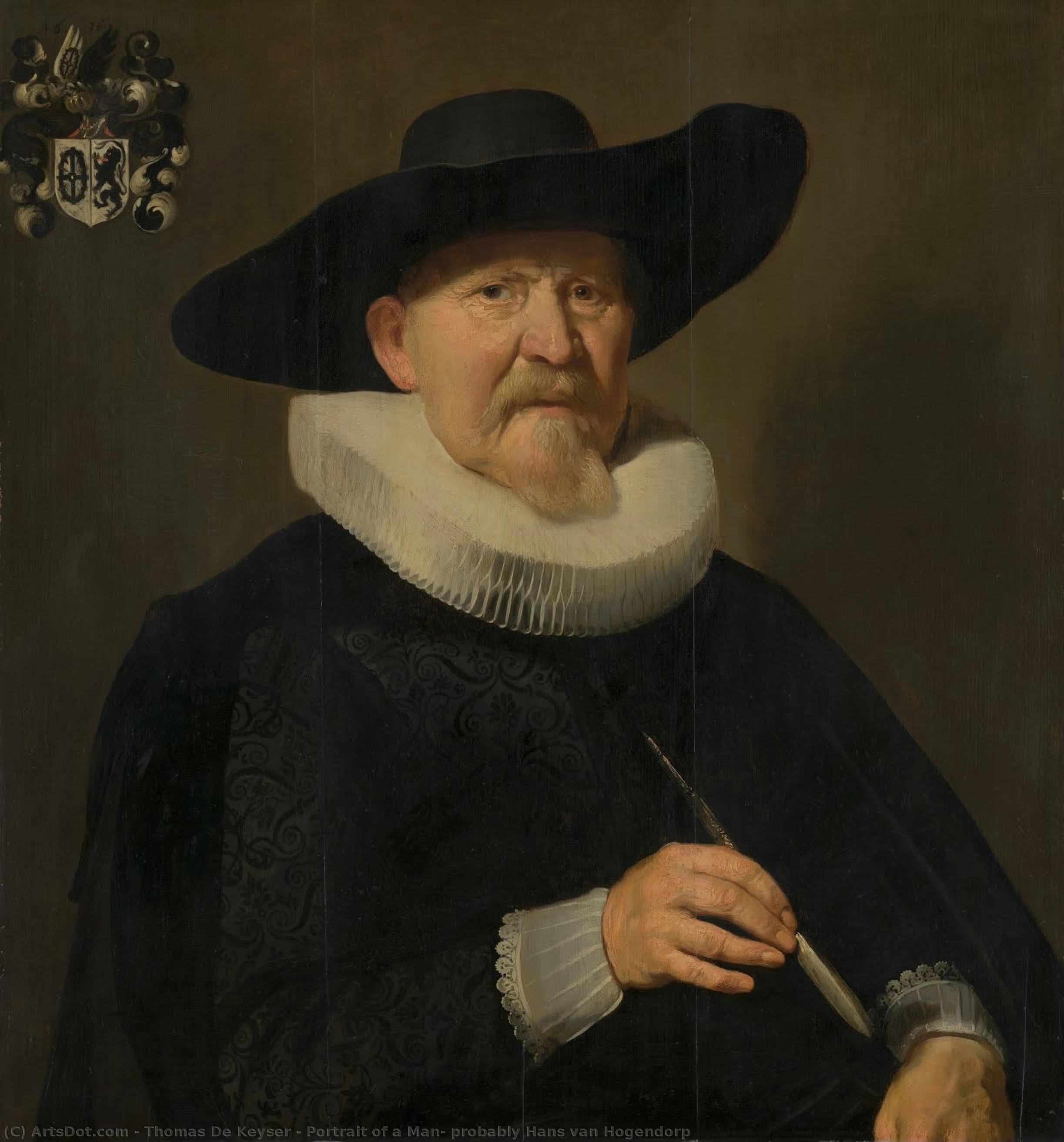 Portrait Of A Man, Probably Hans Van Hogendorp — Thomas De Keyser