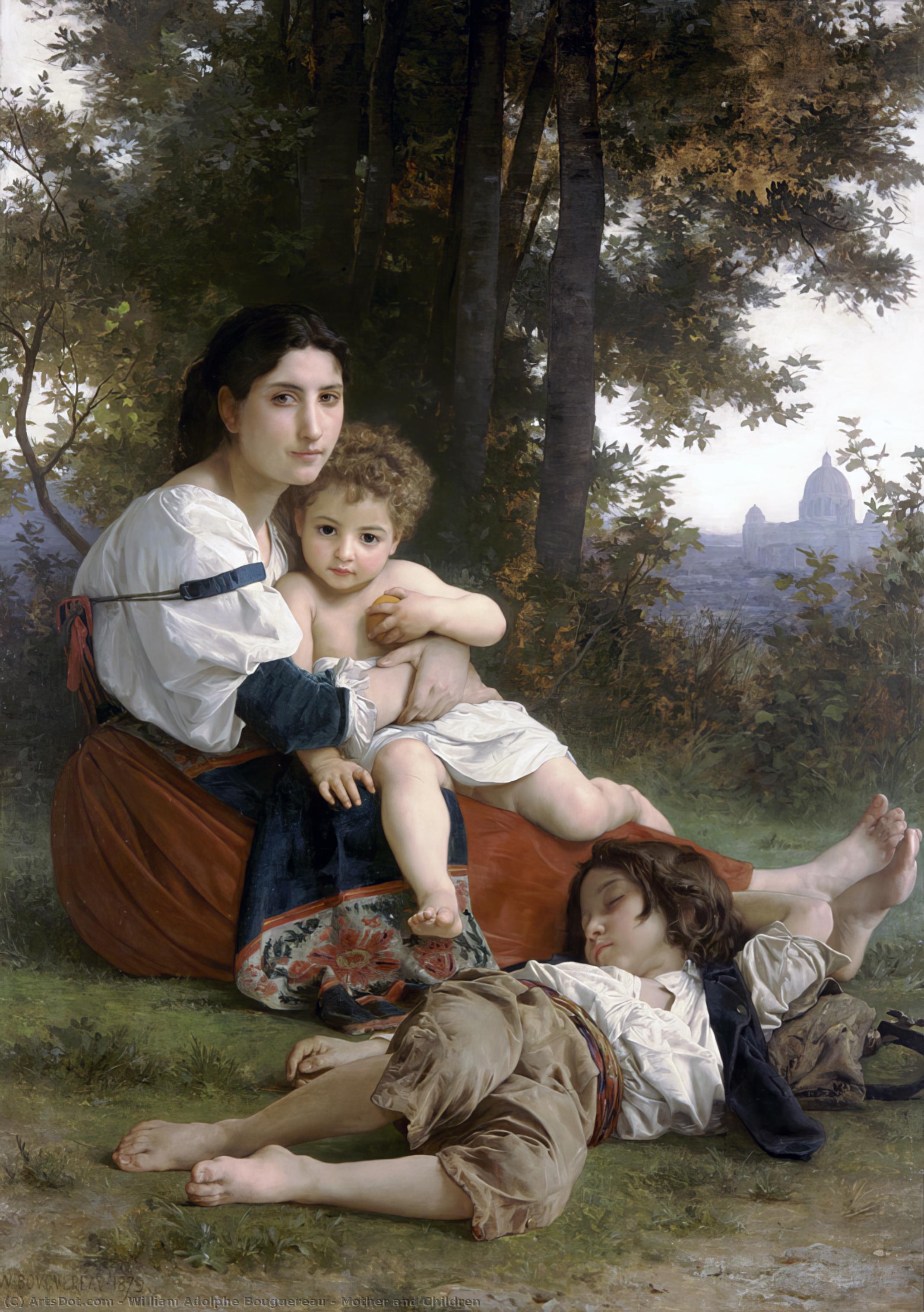 Mother And Children — William-adolphe Bouguereau