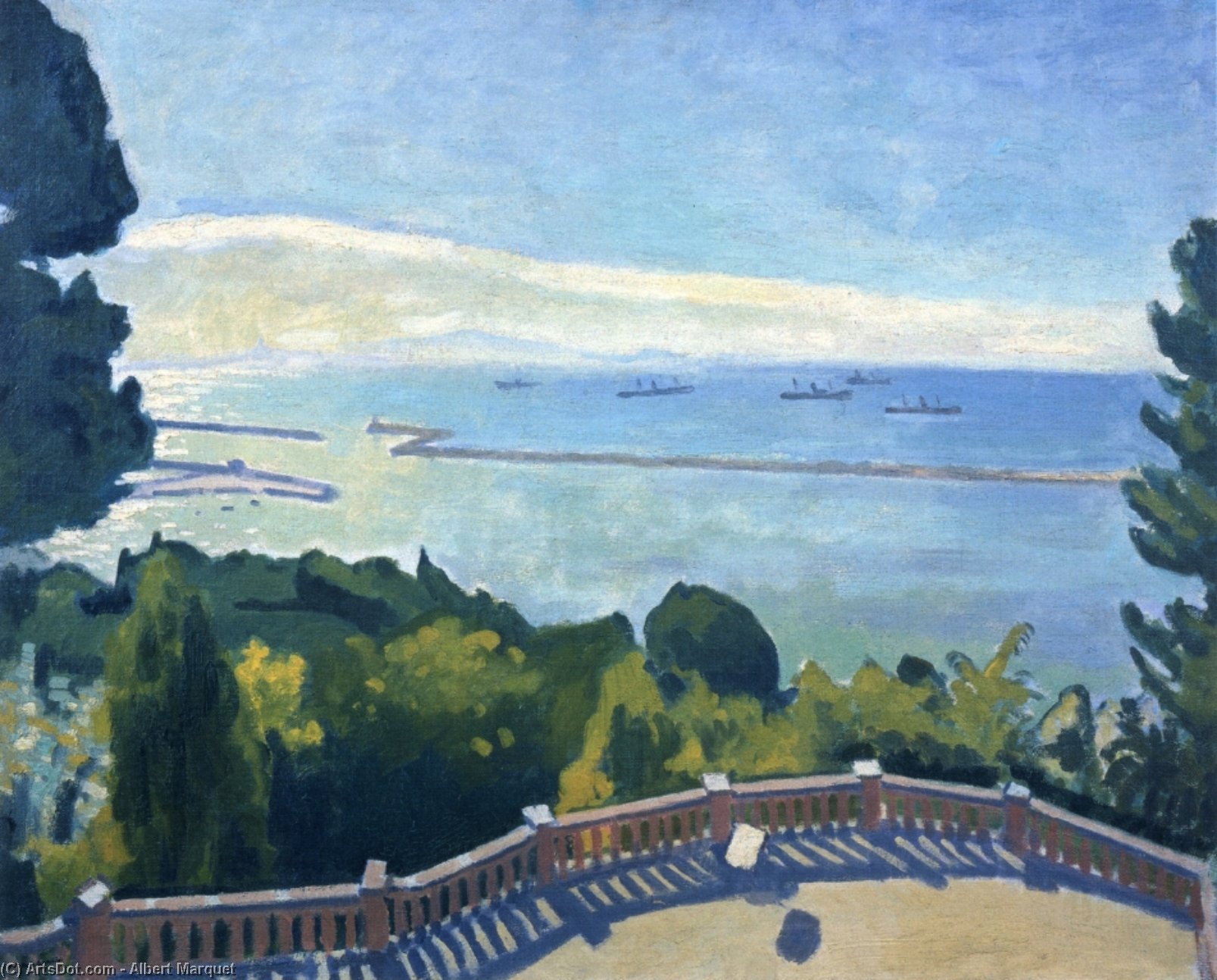 The Terrace At L'estaque — Albert Marquet