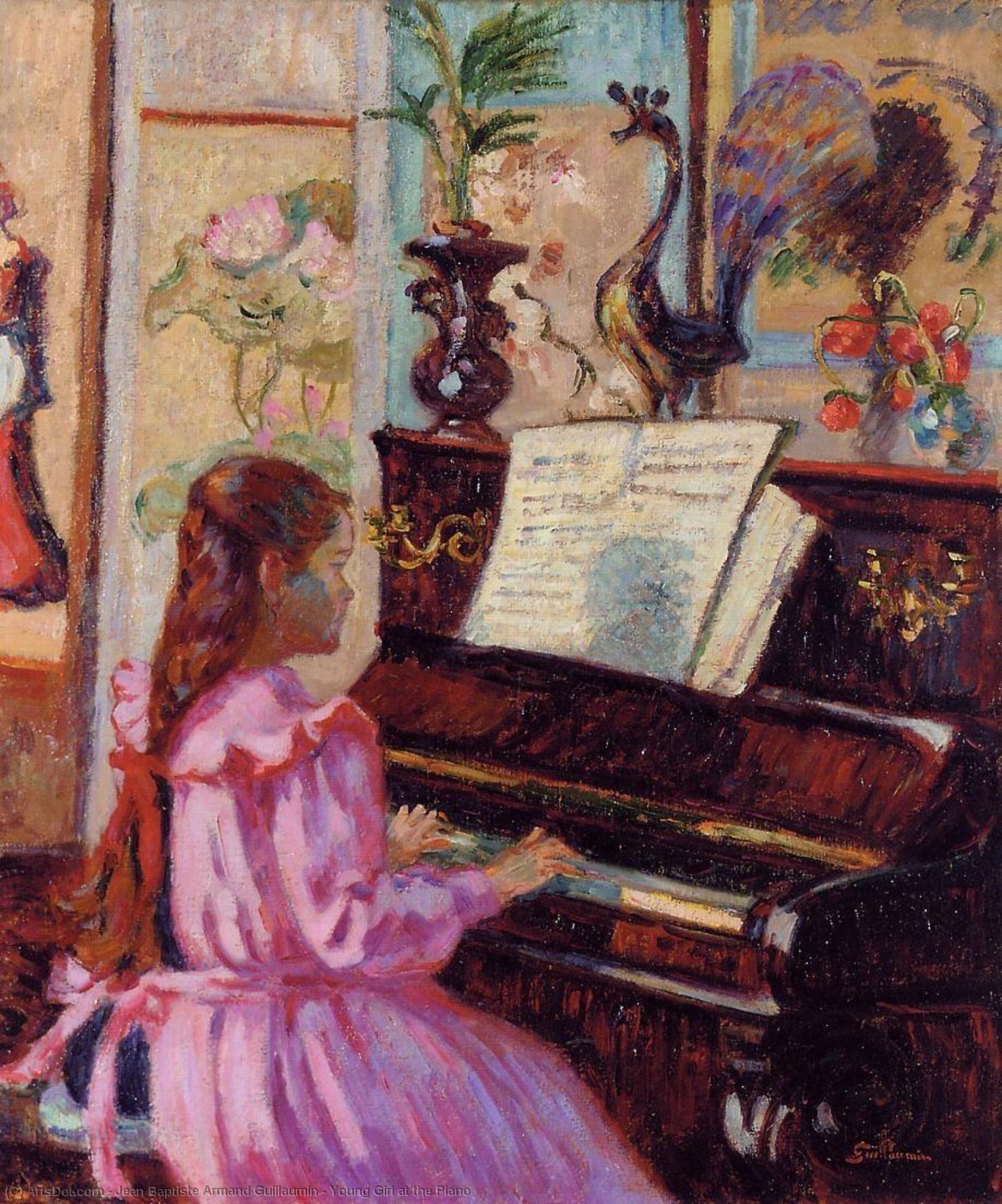 Young Girl At The Piano — Ferdinand Guillaumin