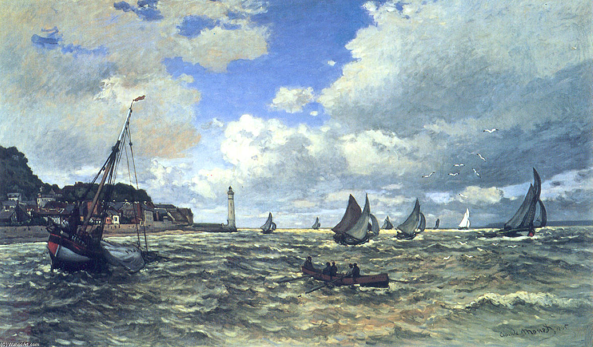 The Seine Estuary At Honfluer — Claude Monet