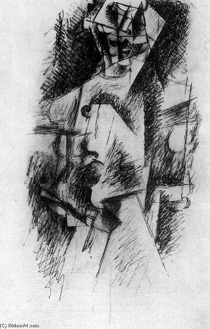 Violinista Con Bigote — Pablo Picasso