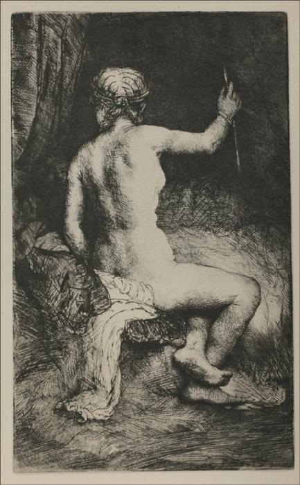 A Woman With An Arrow — Rembrandt Van Rijn
