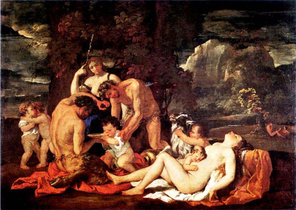 Nurture Of Bacchus — Nicolas Poussin