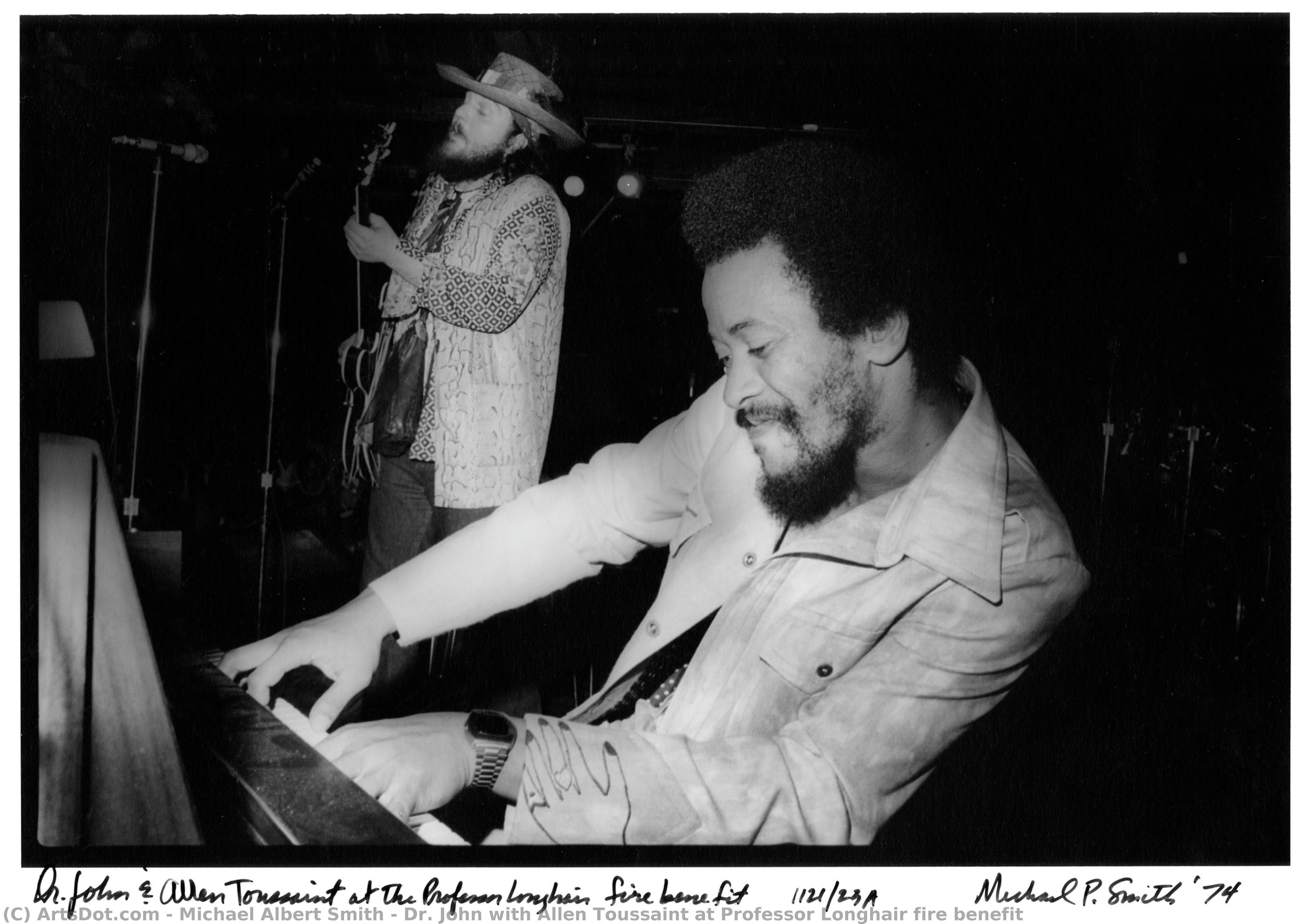 Dr. John With Allen Toussaint At Professor Longhair Fire Benefit — Michael Albert Smith