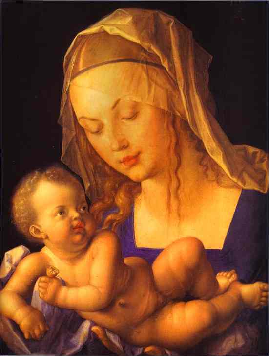 Virgin And Child With Half A Pear — Albrecht Dürer