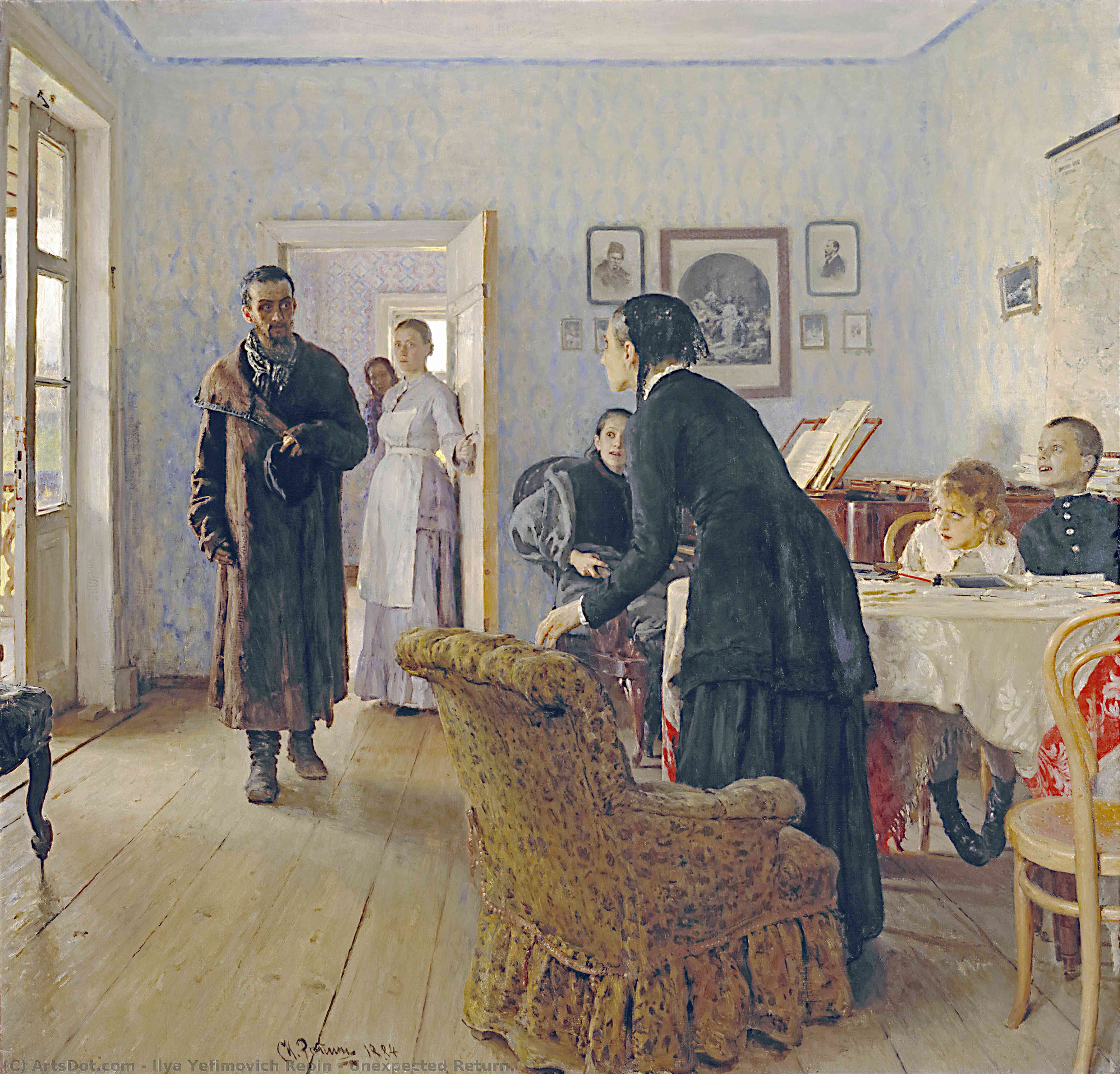 Unexpected Return. — Ilya Yefimovich Repin