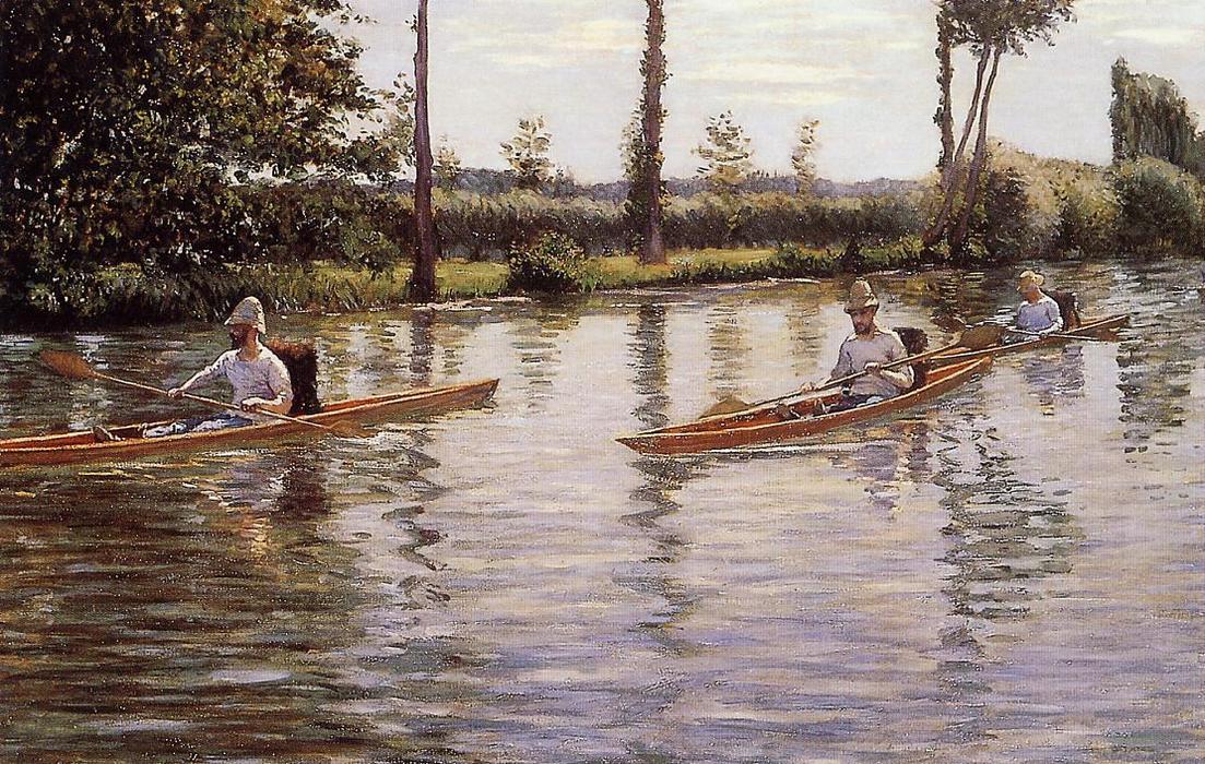 Perissoires Sur L'yerres (also Known As Boating On The Yerres) — Gustave Caillebotte