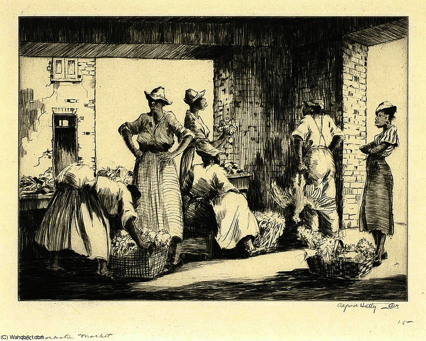 The Charleston Market — Alfred Heber Hutty