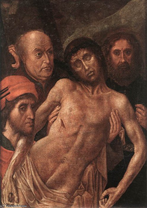Deposition Diptych Left Wing — Hugo Van Der Goes