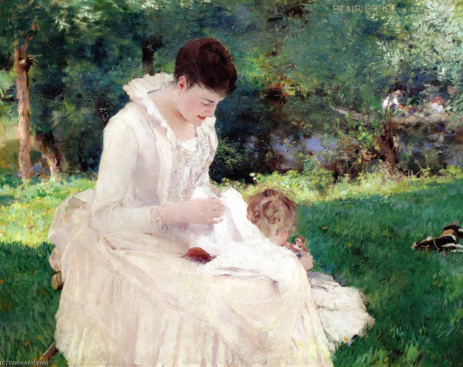 Mother And Child (giverny) — William Blair Bruce