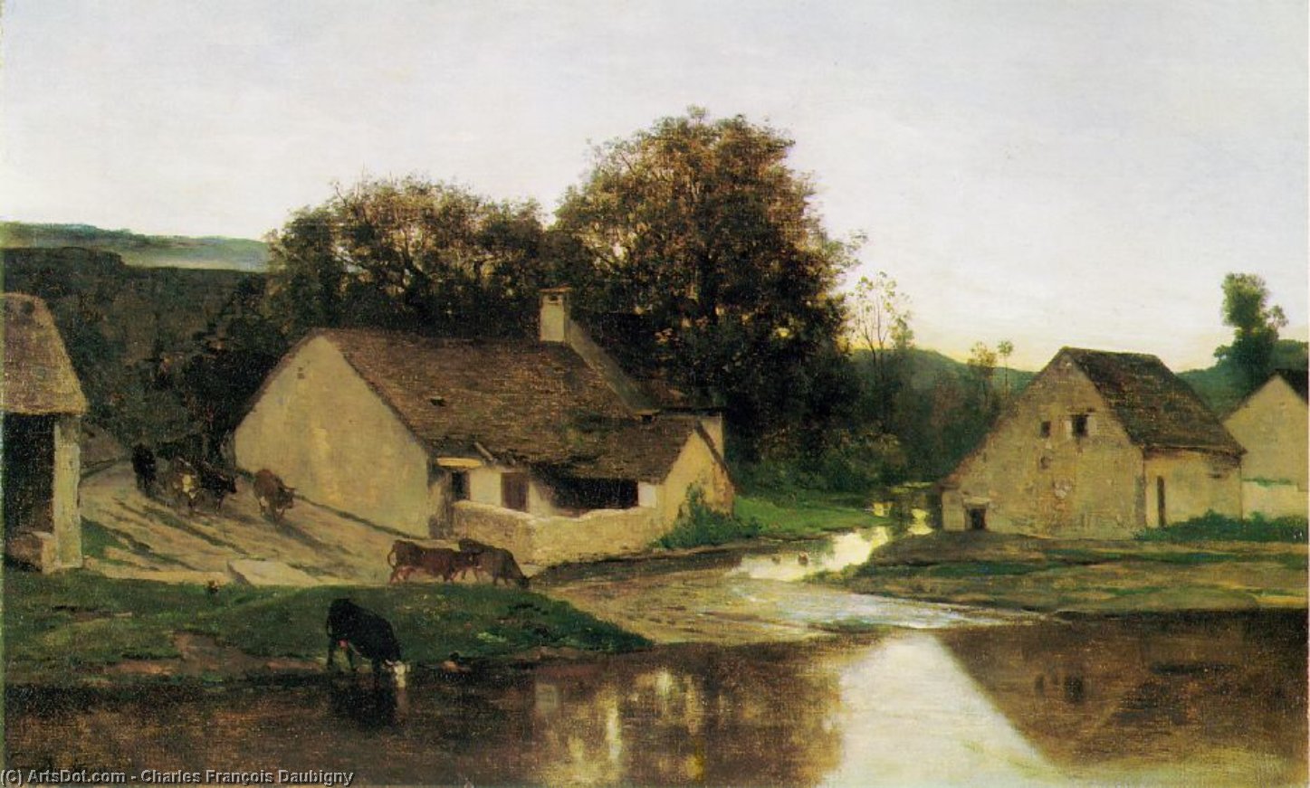 The Hamlet Of Optevoz — Charles-françois Daubigny