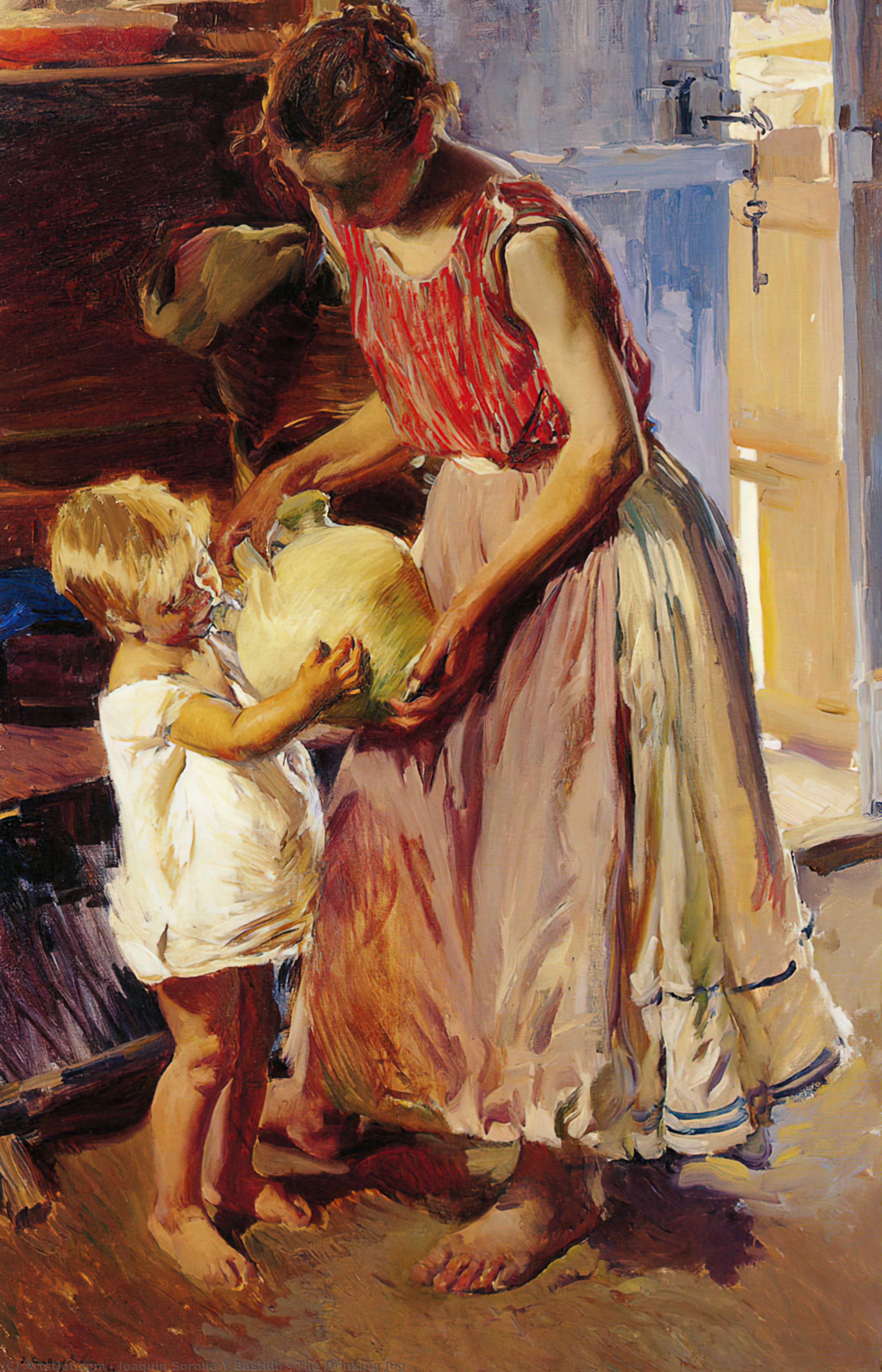The Drinking Jug — Joaquín Sorolla Y Bastida