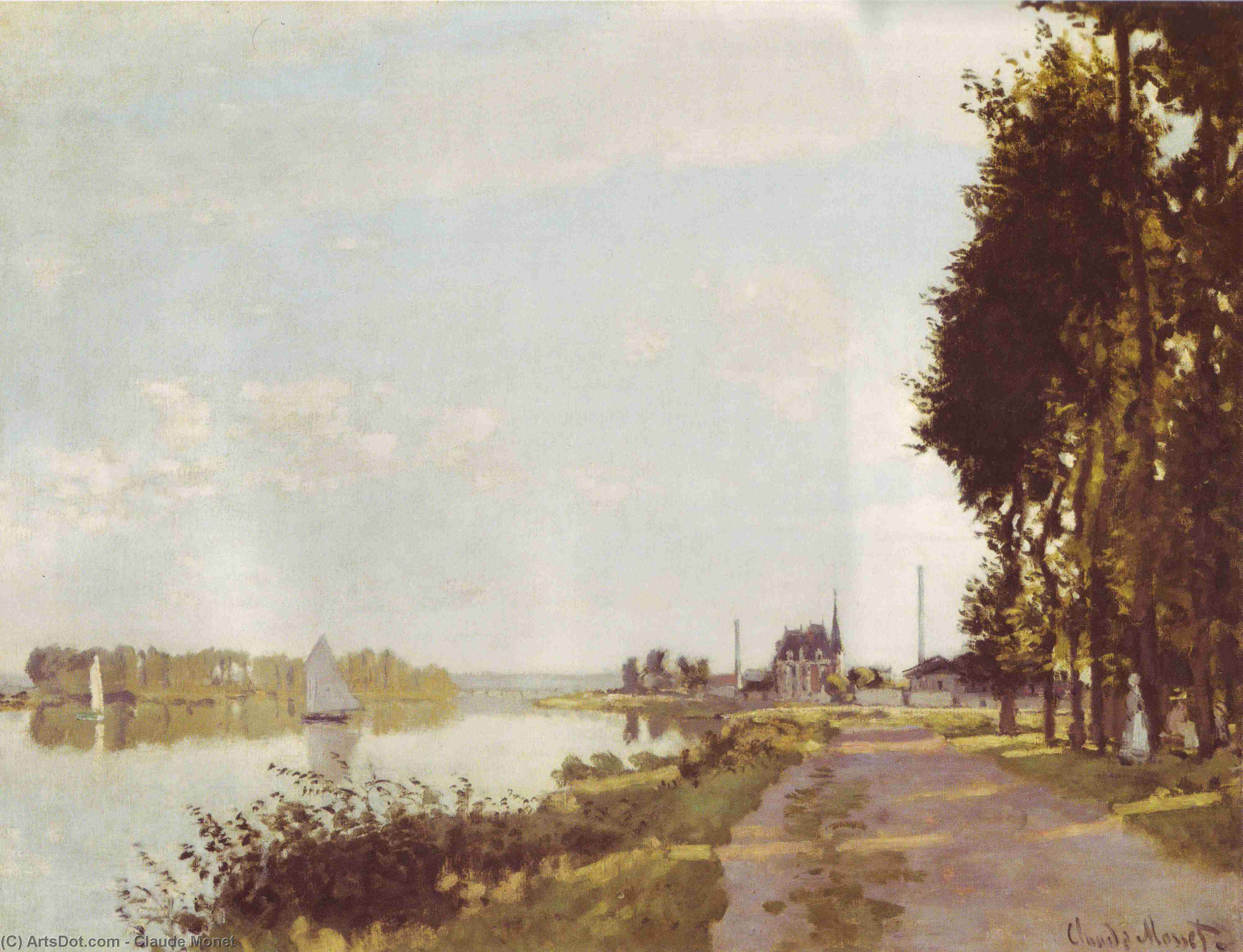 The Promenade At Argenteuil — Claude Monet