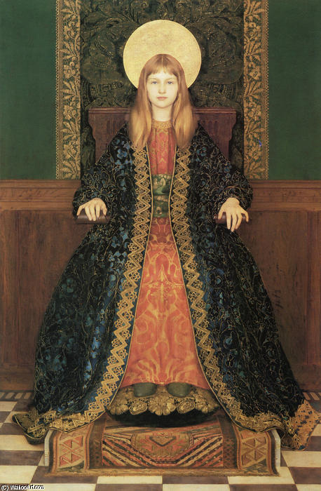 The Child Enthroned — Thomas Cooper Gotch