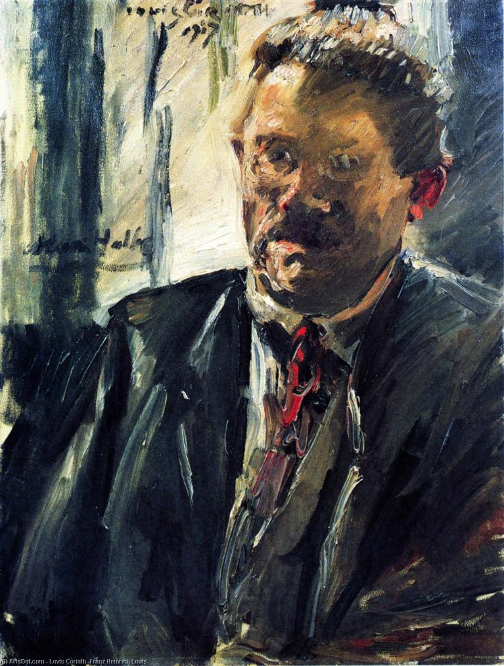 Portrait Of Max Halbe — Lovis Corinth