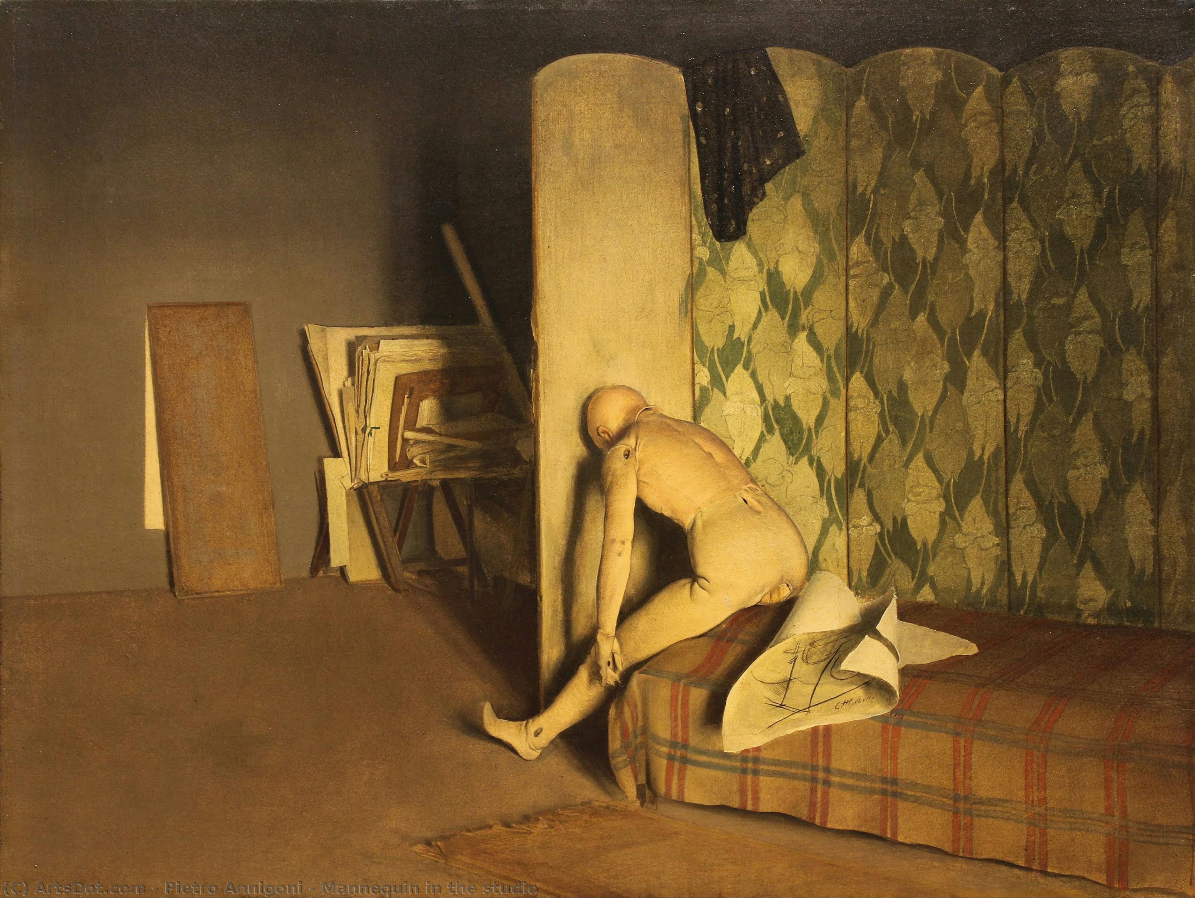 Mannequin In The Studio — Pietro Annigoni