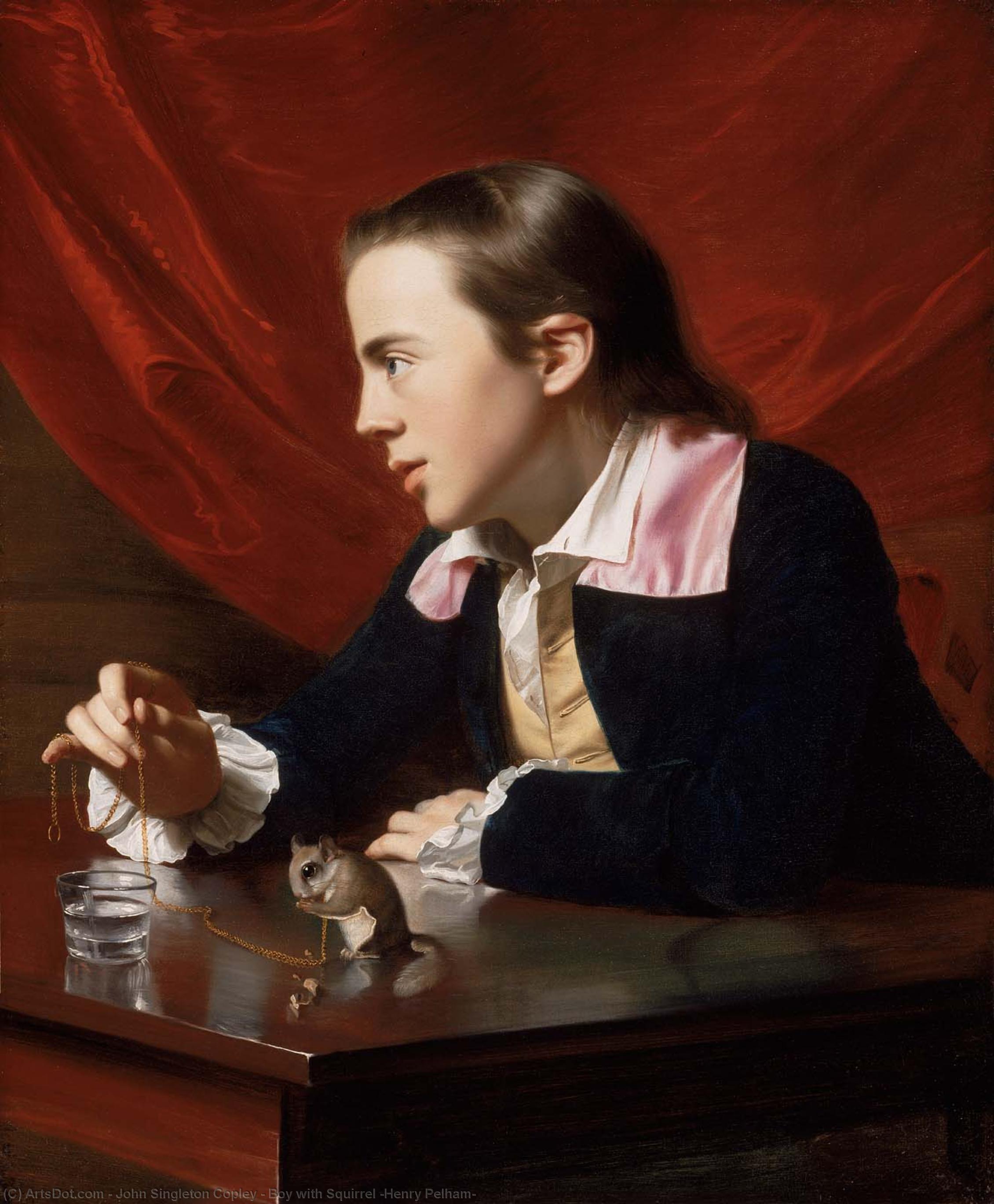 Boy With Squirrel (henry Pelham) — John Singleton Copley