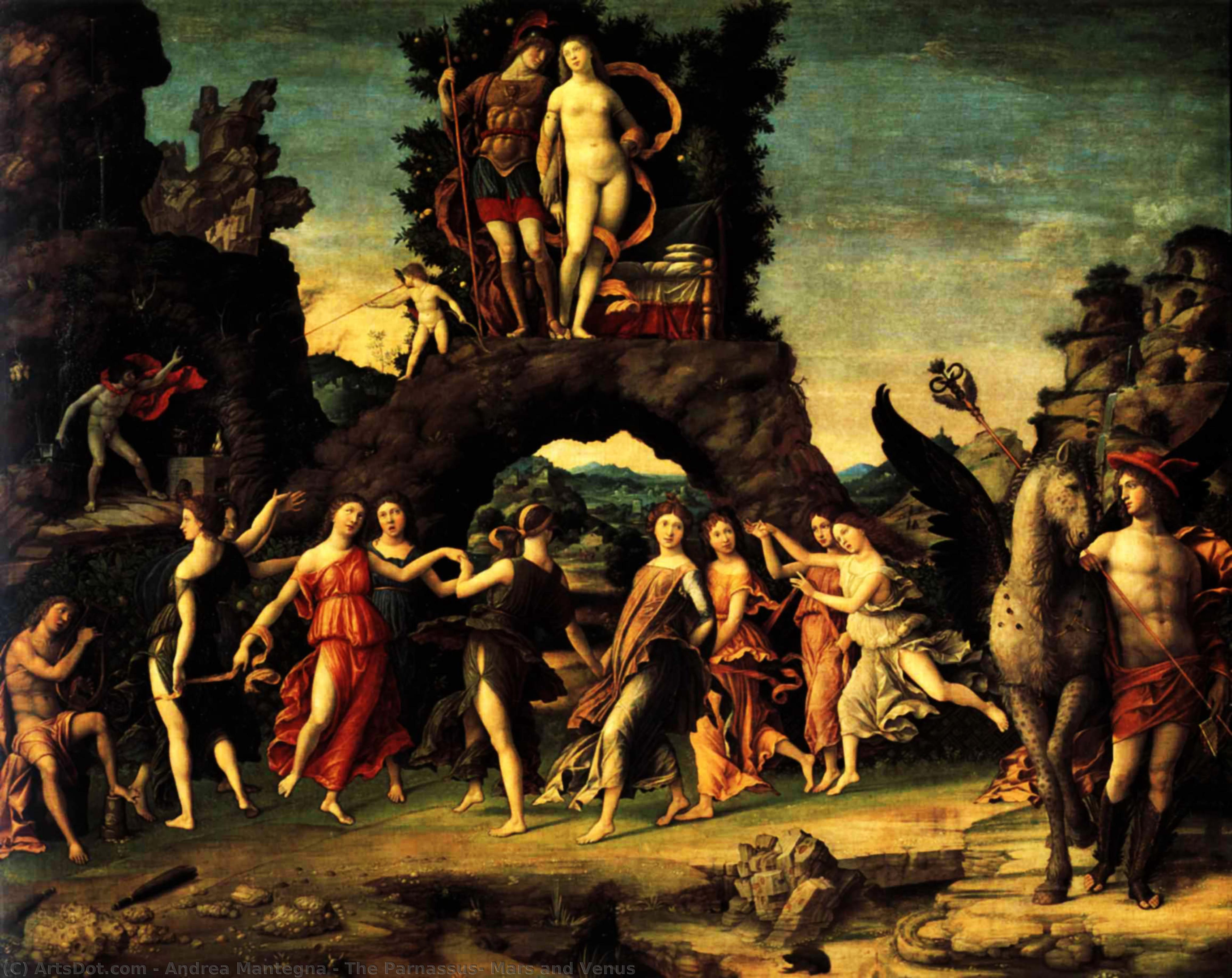 The Parnassus: Mars And Venus — Andrea Mantegna