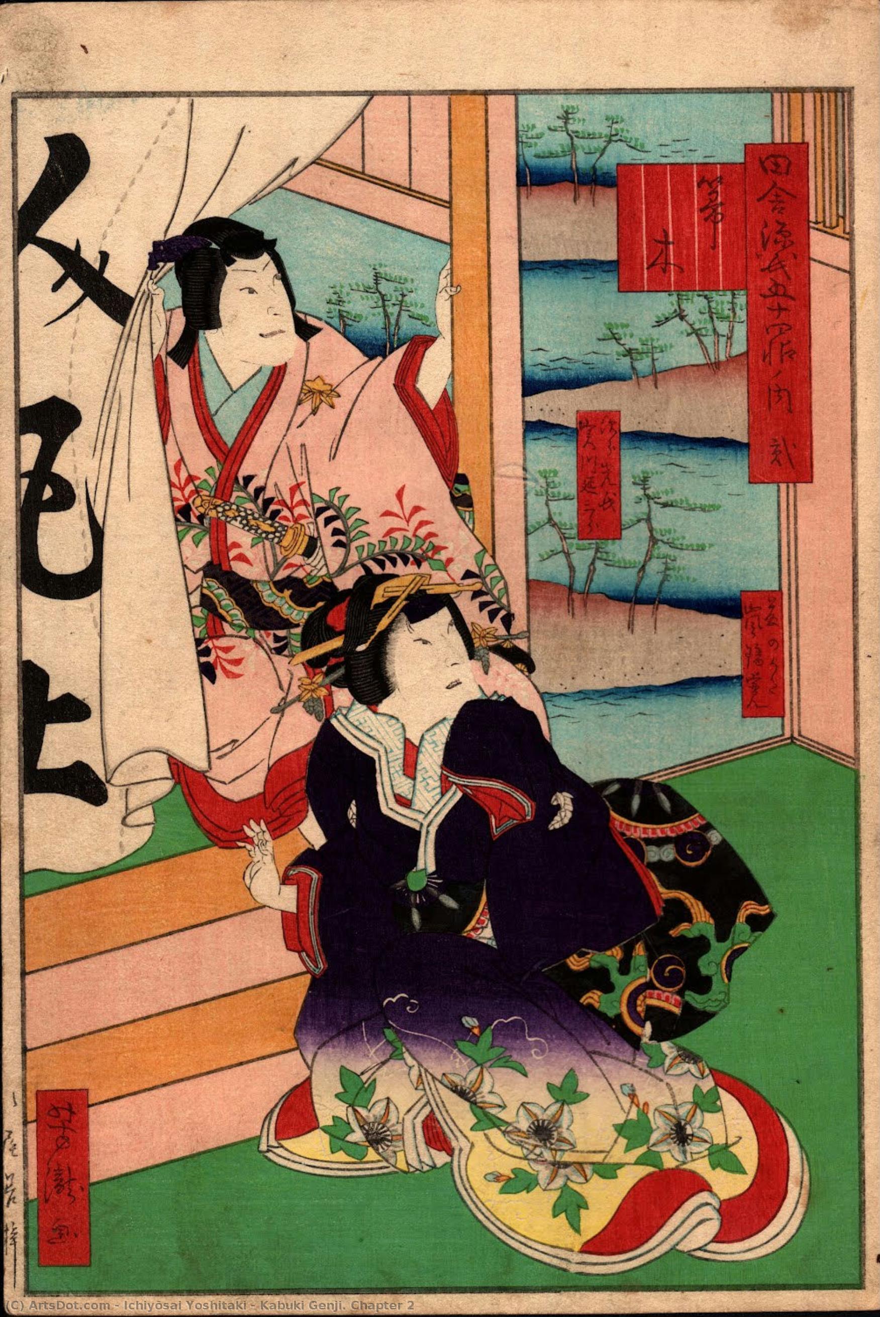 Kabuki Genji. Chapter 2 — Ichiyōsai Yoshitaki