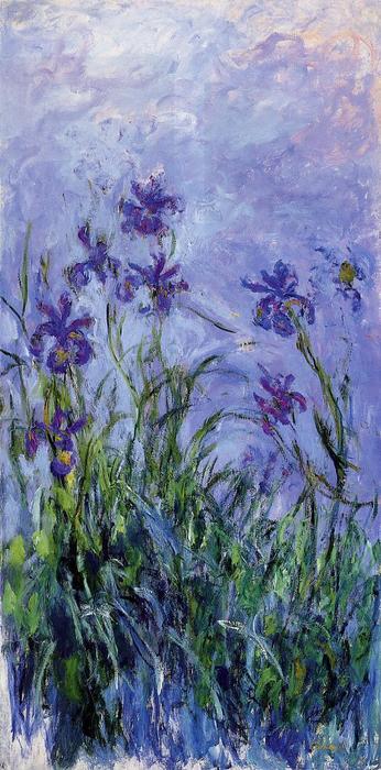 Lilac Irises — Claude Monet