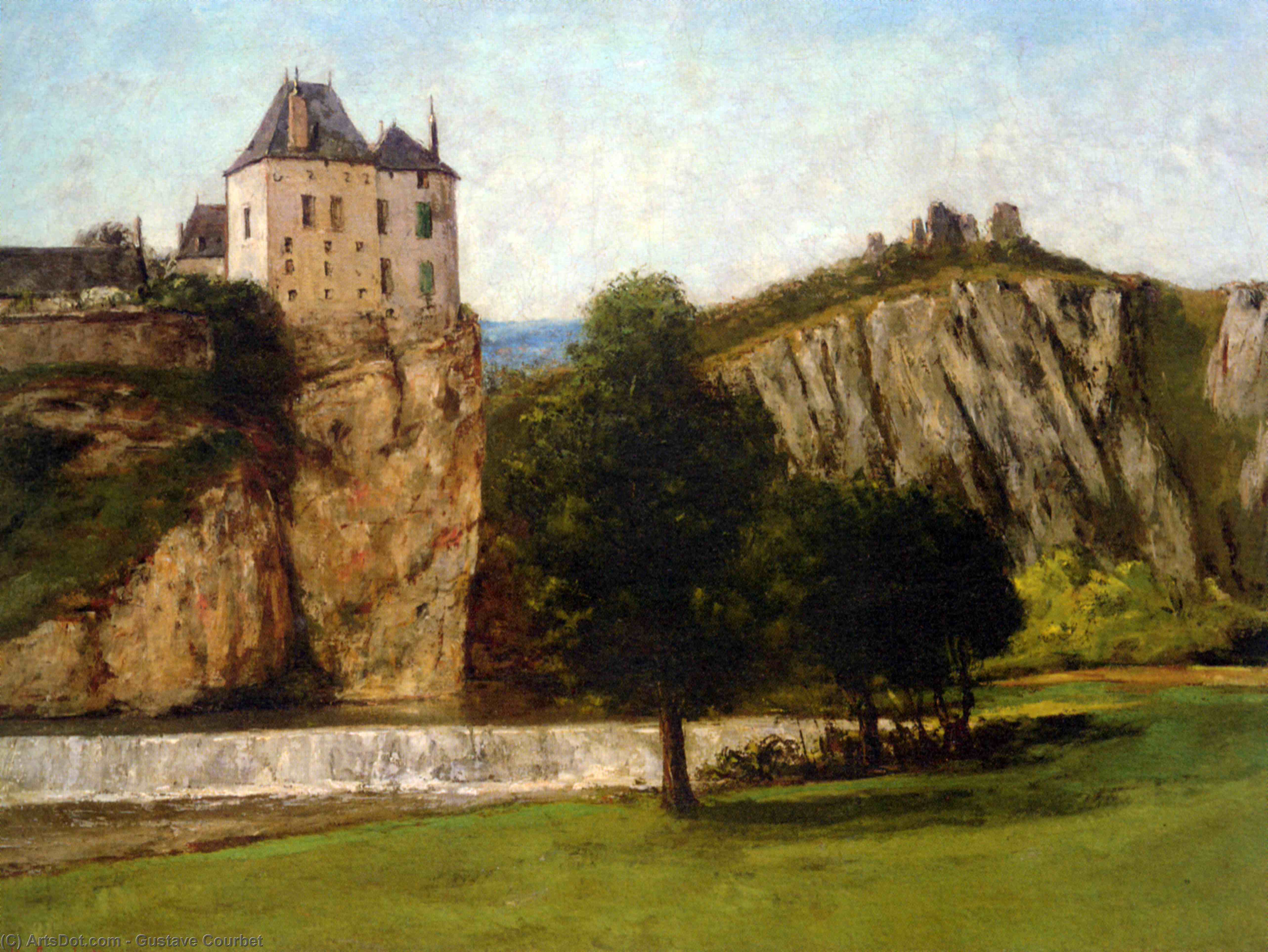 Le Chateau De Thoraise — Gustave Courbet