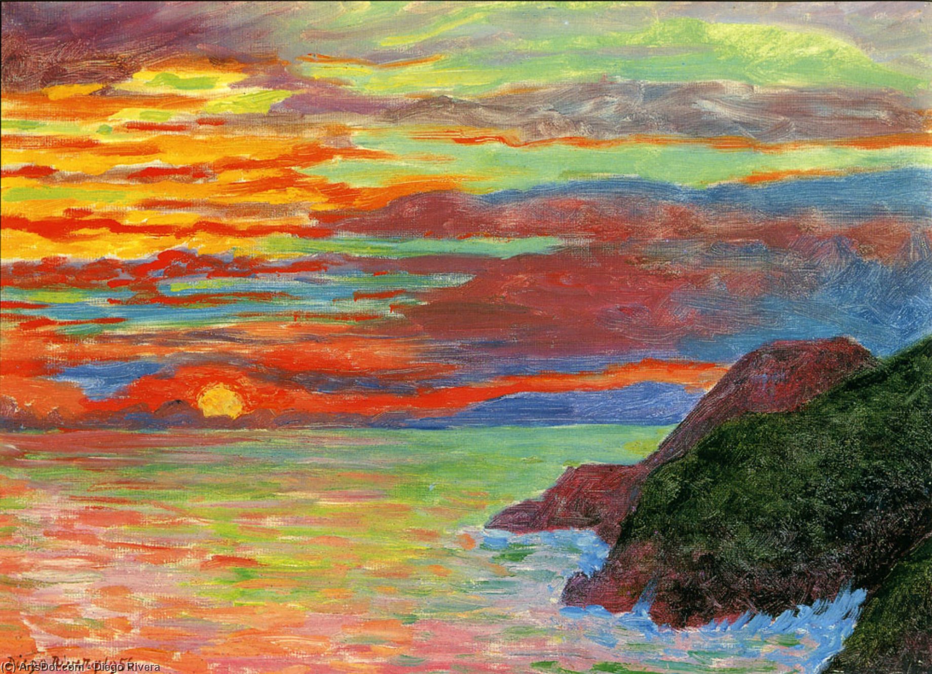 Sunset — Diego Rivera