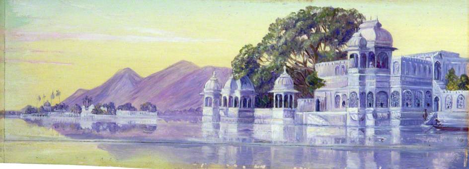See Der Inseln, Oodipore, Guzerat, Indien — Marianne North
