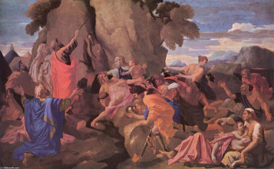 Moses Striking Water From The Rock — Nicolas Poussin