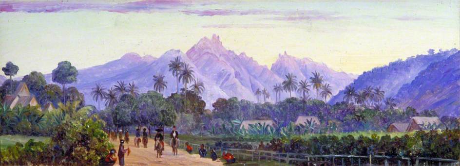 The Soembrin Volcano From Magellang, Java — Marianne North