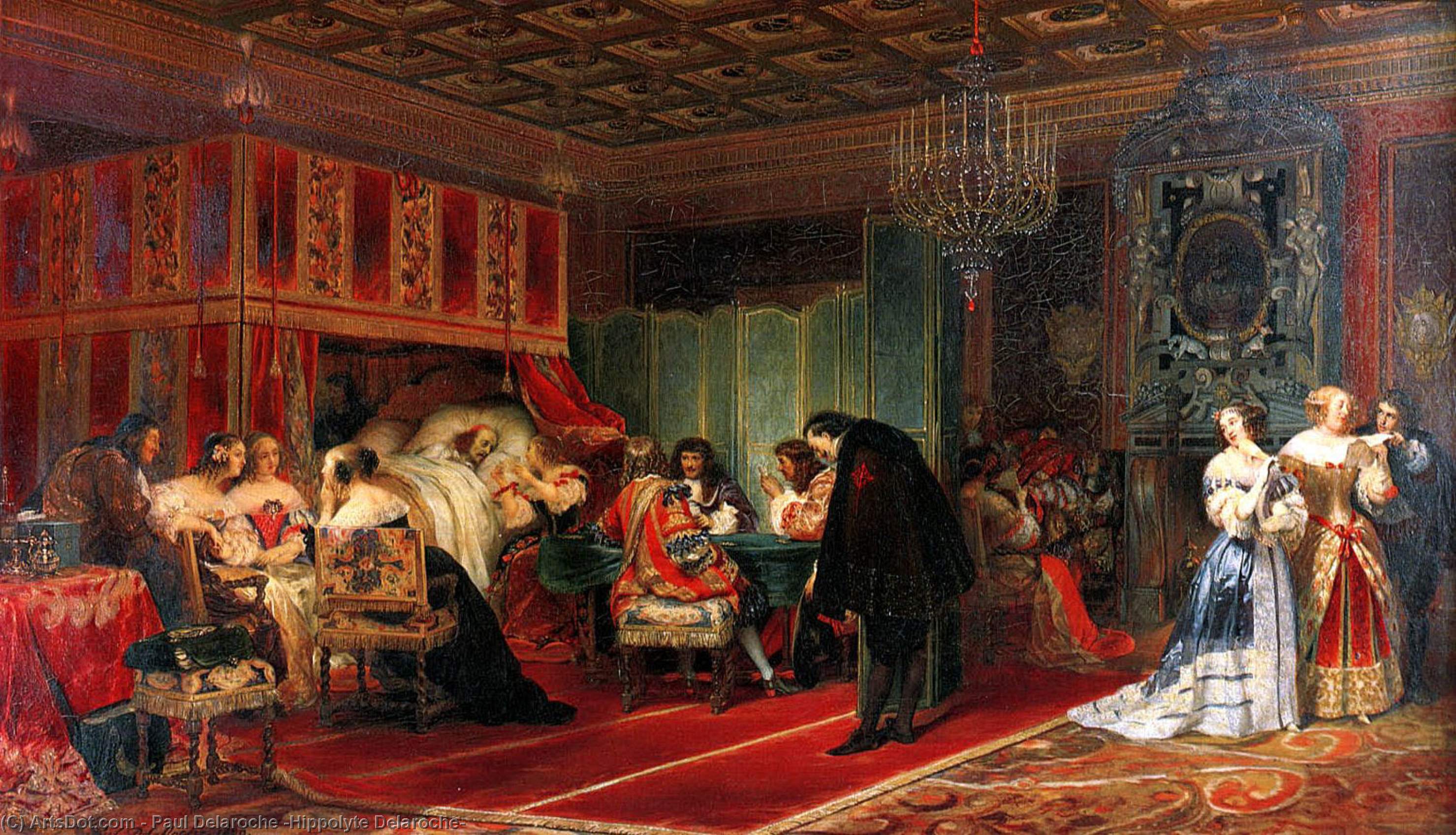 Cardinal Mazarin Dying — Hippolyte-paul Delaroche
