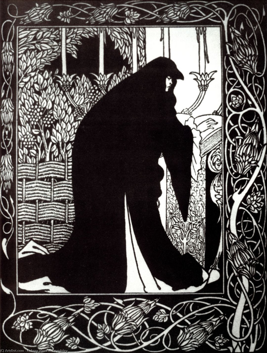 How Queen Guenever Made Her A Nun — Aubrey Vincent Beardsley