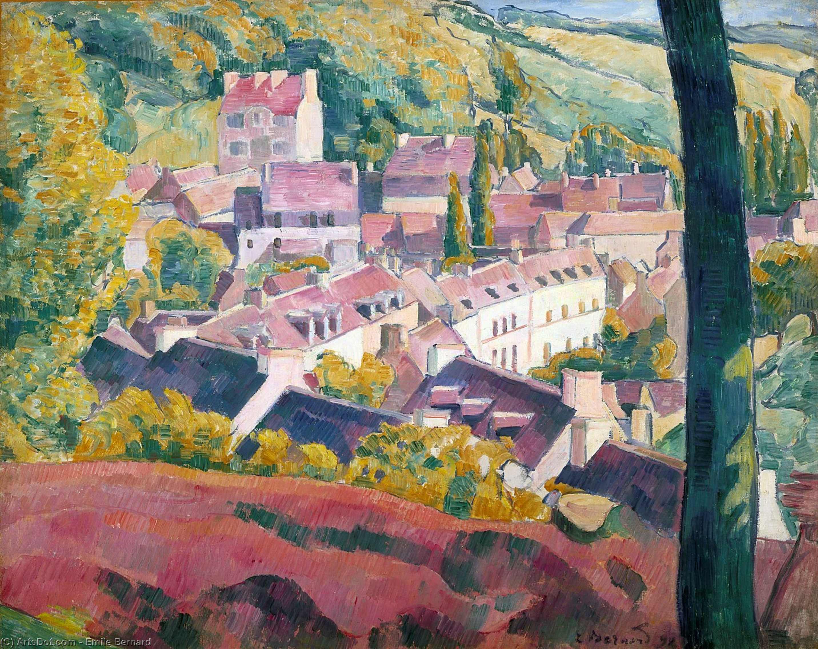Pont-aven Seen From The Bois D'amour — Émile Bernard