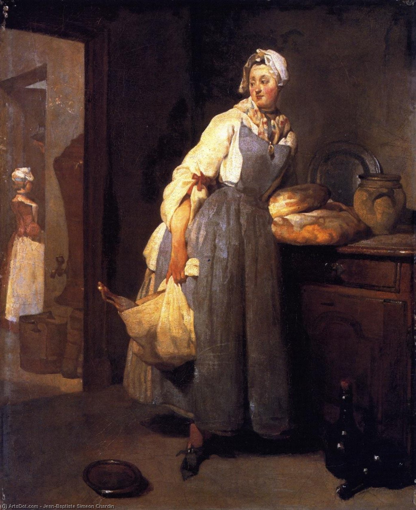 The Return From Market — Jean-baptiste-siméon Chardin