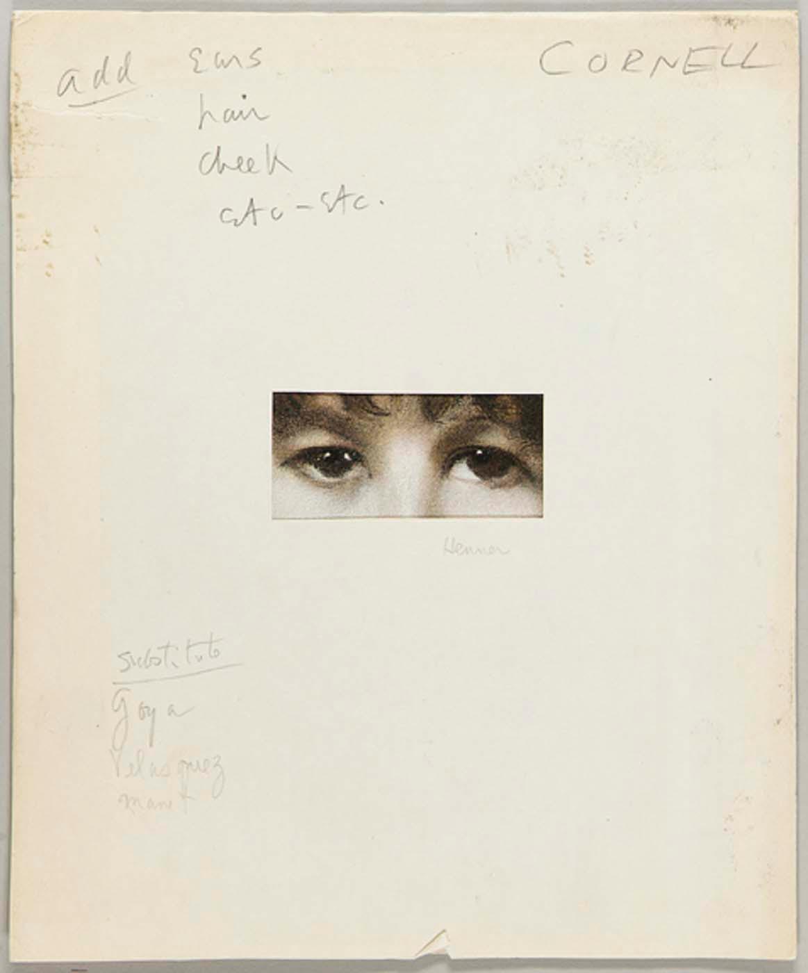Untitled (window Mat Modification Of J.j. Henner Painting) — Joseph Cornell
